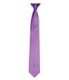 PR755 Premier 'Colours' Satin Clip Tie Rich Violet colour image